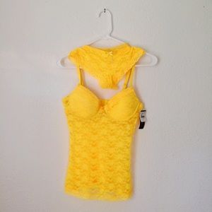 Sunshine Yellow 🌞 Body Central lace lingerie set